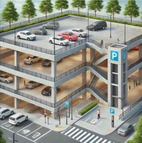 Proposta de parque de estacionamento criada por ia Proposta de parque de estacionamento criada por ia