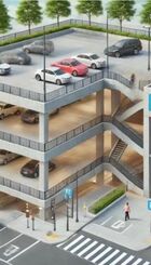 Proposta de parque de estacionamento criada por ia