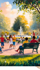 proposta de como ficaria a praça em nine